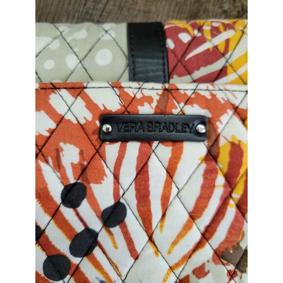Vera Bradley Saddle Bag Crossbody Purse Painted Feathers - Picture 8 of 10